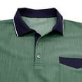 thumbnail image 7 of POTETI Short Sleeve Polo Shirts for Men Casual Collared Shirts Loose Solid Pockets Tops, 7 of 7