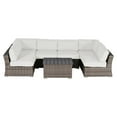 thumbnail image 1 of Living Source International Ensemble Extérieur 7 Pièces avec Coussins en Gris/toile, 1 of 2