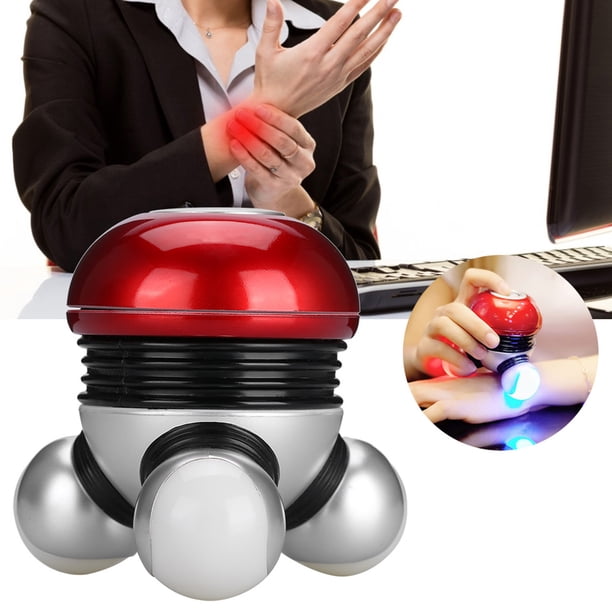 Masajeador vibratorio, mini masajeador cervical multifunción para cintura y cervicales, masajeador vibratorio de puntos de acupuntura diseñado para precisión