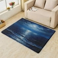 thumbnail image 2 of Sea Rug & Home Decor - Ocean Rugs for Entryway, Front Door Mat Indoor Entrance, Washable Rugs, 2x3 Rug, Non Slip Soft Low Pile Small Area Rug, Moon Over Sea Carpet & Room Decorations Y-&234, 2 of 7