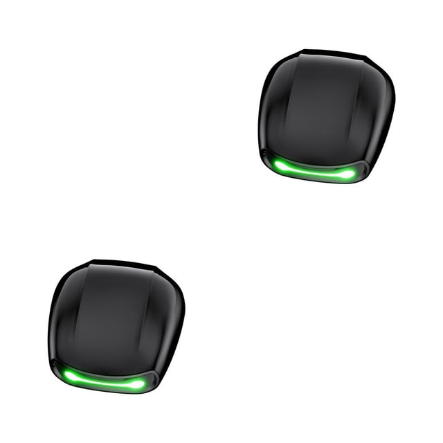 Seitruly Auricular inalámbrico portátil con control táctil con estuche de carga Auricular compatible con Bluetooth de baja demora Recargable Negro 2Conjunto