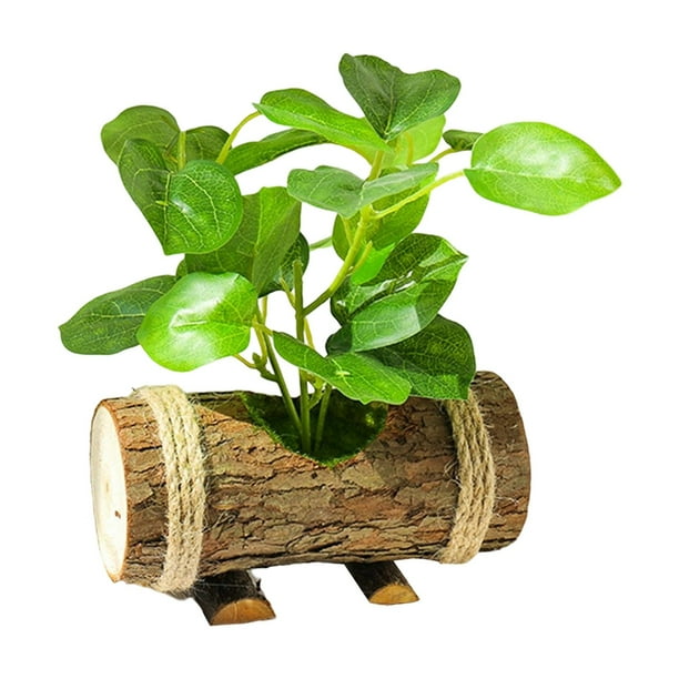 Plantas pequeñas en maceta, bonsái, vegetación artificial en maceta para granja. Estilo D