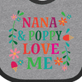 thumbnail image 4 of Inktastic Nana and Poppy Love Me Boys or Girls Baby Bib, 4 of 4