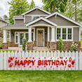thumbnail image 5 of Strawberry Themed Happy Birthday Banner Party Decoration Backdrop Background Photo Props for Birthday Parties Kids Celebrations Family Gatherings and Photo Shoots, 5 of 7