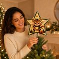 thumbnail image 4 of Clearance! DIY Sparkling Christmas Star Tree Topper, Christmas Pearl Art Kits for Adults, Pearl Diamond Art Diy Kits DIY (Reindeer), 4 of 6