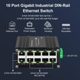 thumbnail image 2 of Conmutador Ethernet industrial Throncom de 8 puertos 10/100/1000T PoE+, 2 of 6