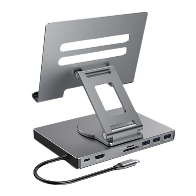 Estación de acoplamiento Hugo 8/9 en 1 soporte para equipos electrónicos auriculares tableta PC C