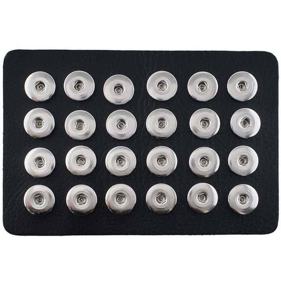 24 Snap Holder Display Snap Jewelry Fits 18MM 20MM Ginger Charm Buttons