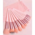 thumbnail image 2 of Set Brochas De Maquillaje 13 Pzs Profesional +bolsa Modelo Rosa, 2 of 4