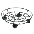 thumbnail image 4 of OUNONA 1Pc Movable Flowerpot Stand Iron Art Potted Plant Mover Plant Stand with Wheels, 4 of 8