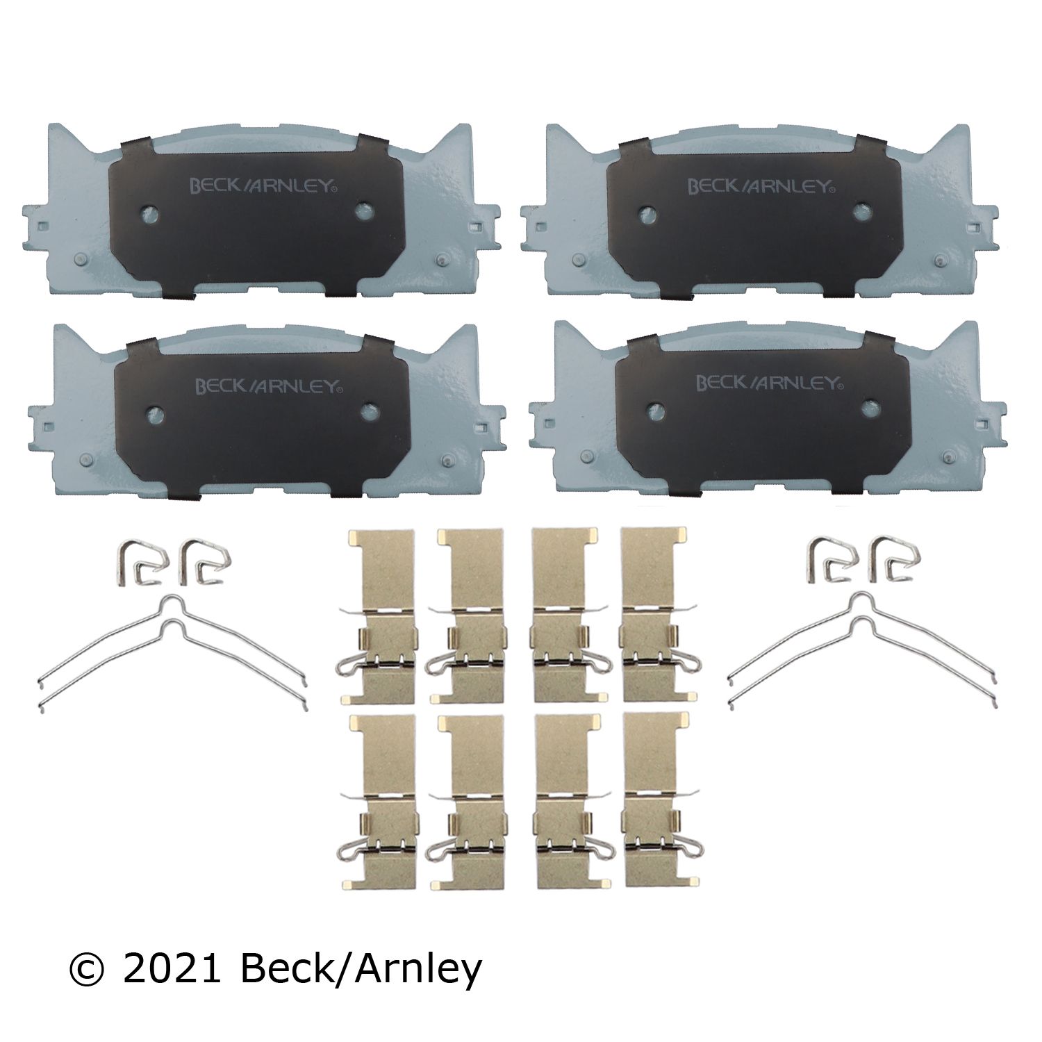 BeckArnley 085-6758 Premium Asm Pads W / Hardware