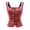 Red, variant on Women's Renaissance Corset Faux Suede Lace Up Bodice Top, Medieval Pirate Cottagecore Vest