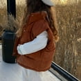 thumbnail image 4 of Chaleco acolchado cálido con capucha para niñas y niños, ropa de abrigo con forro suave y aislamiento, 4 of 5
