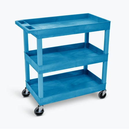 FSE 373-EC111HD-BU 32" x 18" Tub Cart - Three Shelves