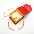 thumbnail image 2 of Pulsera de nudo de amor simple pulsera abierta de metal pulsera Joker DIY para mujer, 2 of 5