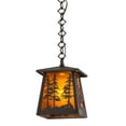 thumbnail image 2 of Meyda Tiffany 177127 Tall Pines 10" Wide Pendant - Wrought Iron, 2 of 5