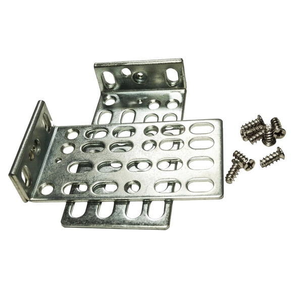 1U Replacement Rack Mount Ears and Screws Bracket Kit for Network Switches