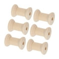 thumbnail image 3 of 50 bobinas de madera pulidas, reciclables, retro, vacías, para manualidades., 3 of 14