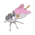 thumbnail image 3 of Bee Honey Pot jarabe dispensador multipropósito múltiples condimentos decorativos olla de especias para fiestas caseras de cocina festivas Rosa argent, 3 of 8