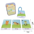 thumbnail image 6 of Baby Flash Card Thickened Eye Protection Improve Logic Early Learning Flash Card Animal Number Alphabet Card Kit Newborn, 6 of 8