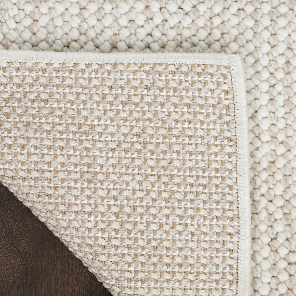 Nourison Textured Home All-over design Ivory Beige 5'3" x 7' Area Rug (5x7)