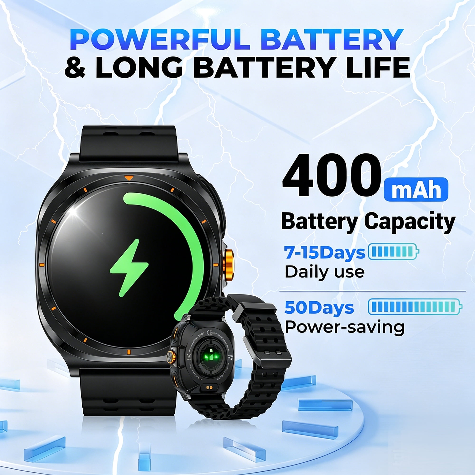 CamelParty Smart Watch with Earbuds, Bluetooth Smart Watches for Men - Answer/Make/Message, Fitness Tracker, Sleep Monitor, IP67 Waterproof Compatible with Android and iPhone, Holiday Gifts