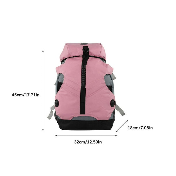 Roller Skate Backpack Universal Organizer Holders Outdoor Convenient  Rollers Shoe Use Women Men Stylish Nylon Inline Sport Bag Storage Backpacks  Pink
