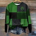 thumbnail image 3 of St. Patrick's Day Sweatshirts for Women Shamrock Sweatshirts for Women Oversized Saint Patty's Pullover Tops Green Shirts for Women Irish Gift Casual Loose Long Sleeve Fit Tops(Dark Green,XL), 3 of 5