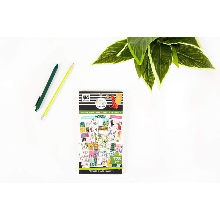  The Happy Planner Sticker Value Pack - Planner Accessories -  Jungle Vibes Theme - Multi-Color - Great for Planning, Project &  Scrapbooking - 30 Sheets, 778 Stickers : Office Products
