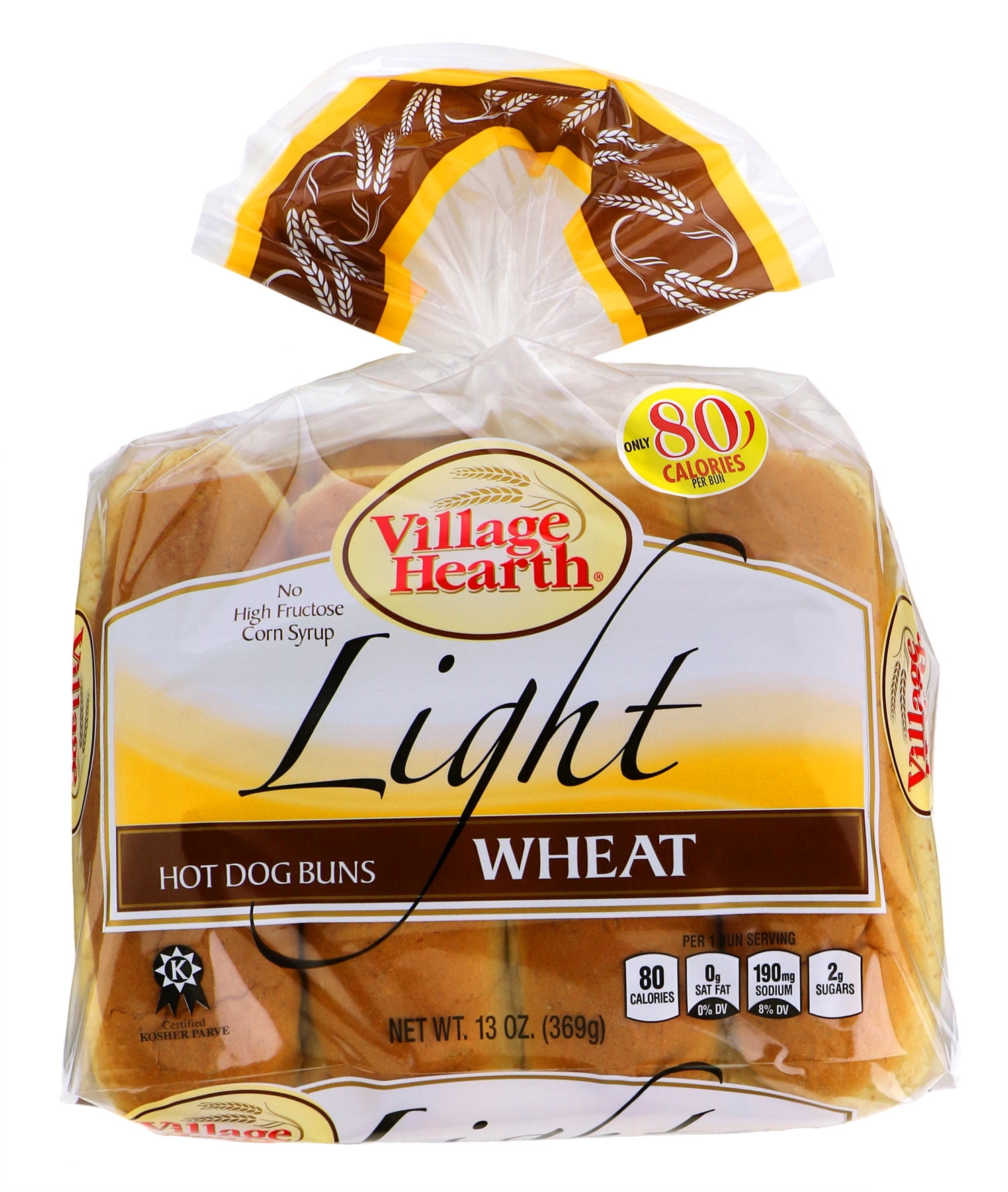 Village Hearth Light Wheat Hot Dog Buns, 13 oz
