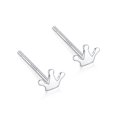 thumbnail image 1 of Pendientes de plata de ley S999, pendientes simples para mujer, pendientes pequeños de estrella y Luna Mori, pendientes de plata antibloqueo, 1 of 6