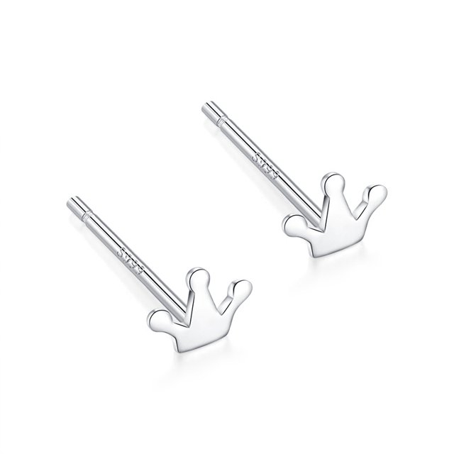 Pendientes de plata de ley S999, pendientes simples para mujer, pendientes pequeños de estrella y Luna Mori, pendientes de plata antibloqueo