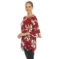 thumbnail image 2 of White Mark Women's Floral Blanche Tunic Top, 2 of 5
