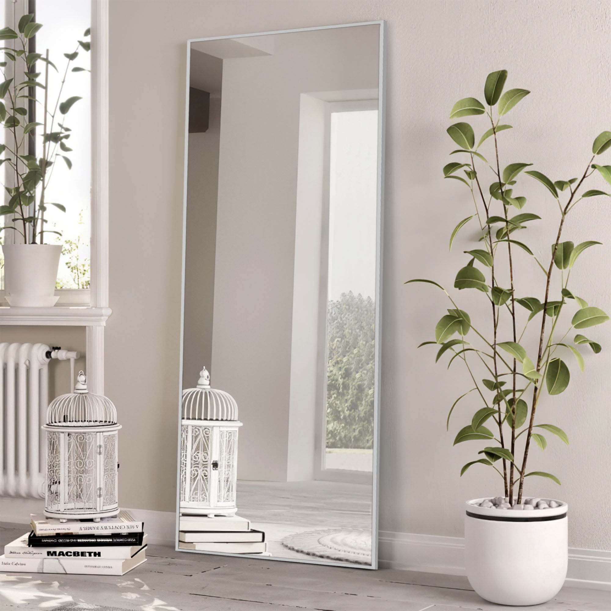 MAYEERTY 64"x22" Full Length Mirror Floor Mirror,Sliver