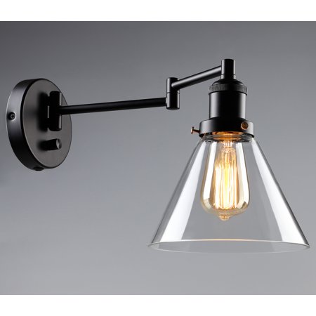Leonlite Light Glass Wall Sconce Edison Vintage Style Leonlite Light Glass Wall Sconce Edison Vintage Style Lamp Shades For Hardwire Lobby