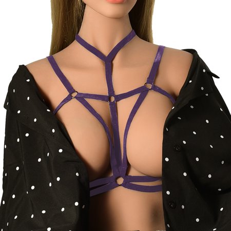 

dmqupv Womens Lingerie Women Lace Up Bra Black Cutout Adjustable Lingerie Bra Lingerie for Women Nightwear Purple One Size
