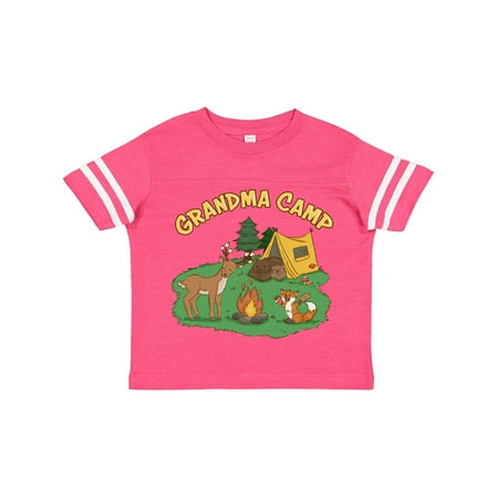

Inktastic Grandma Camp with Camping Animals Gift Toddler Boy or Toddler Girl T-Shirt