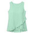 thumbnail image 4 of idosla Womens Tank Tops Sleeveless Eyelet Embroidery Scoop Neck Loose Fit Casual Summer Flowy (Light Green, 3XL), 4 of 8