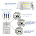 thumbnail image 5 of 2 Pack Battery Operated Mini Lights,Indoor Led Fairy Lights with Timer 6 Hours on/18 Hours off for Wedding Party Decorations,50 Count Leds,17 Feet Silver Wire(Cold White), 5 of 6