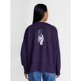 thumbnail image 3 of Women's Halloween It's Witching Hour Graphic Fleece from Way to Celebrate, Sizes S-4X, 3 of 5