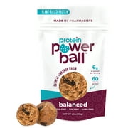 Protein Balls by Protein Power Ball - Healthy Snacks, Gluten Free, Dairy Free, Soy Free, Vegan Snack Energy Bites - Oatmeal Cinnamon Raisin - 1 Pack