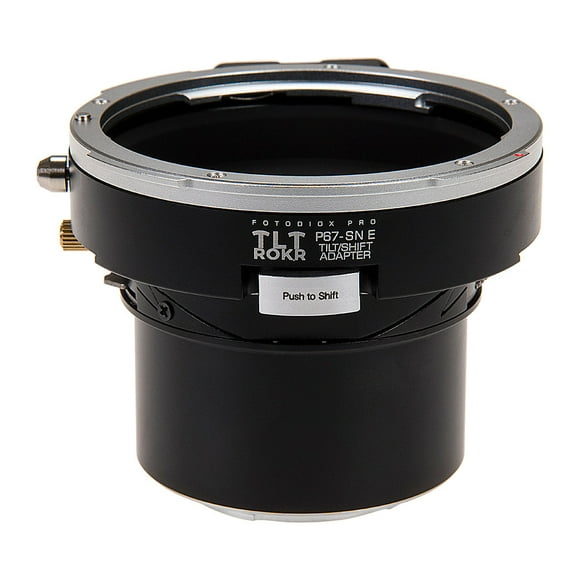 Fotodiox Pro TLT ROKR - Tilt/Shift Lens Mount Adapter for Pentax 6x7 (P67, PK67) Mount SLR Lenses to Sony Alpha E-Mount Mirrorless Camera Body