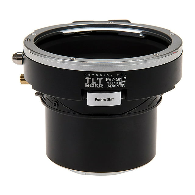 Fotodiox Pro TLT ROKR - Tilt/Shift Lens Mount Adapter for Pentax 6x7 (P67, PK67) Mount SLR Lenses to Sony Alpha E-Mount Mirrorless Camera Body
