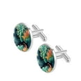 thumbnail image 2 of Sea Slug Elegant Mens Cufflink Set for Formal Attire - Stainless Steel Shirt Cufflinks for Wedding and Business Events, 2 of 6