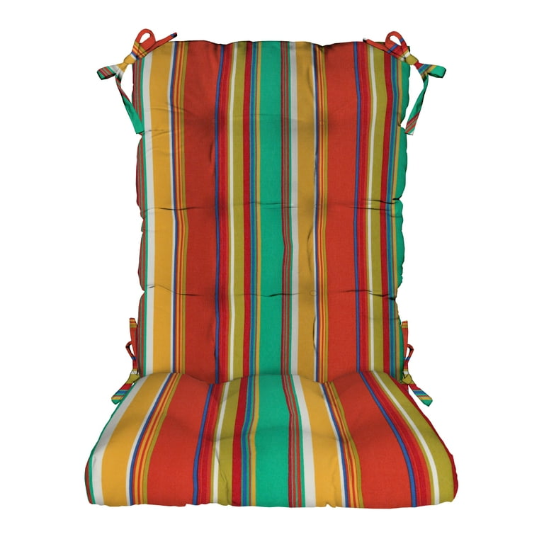 RSH D cor Indoor Outdoor Tufted Rocker Rocking Chair Pad Cushions
