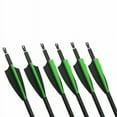 thumbnail image 5 of EROCK 12pcs/set Archery Mixed Carbon Hunting Target Arrows 30" spine 500 for Recurve & Compound Bows, 5 of 7