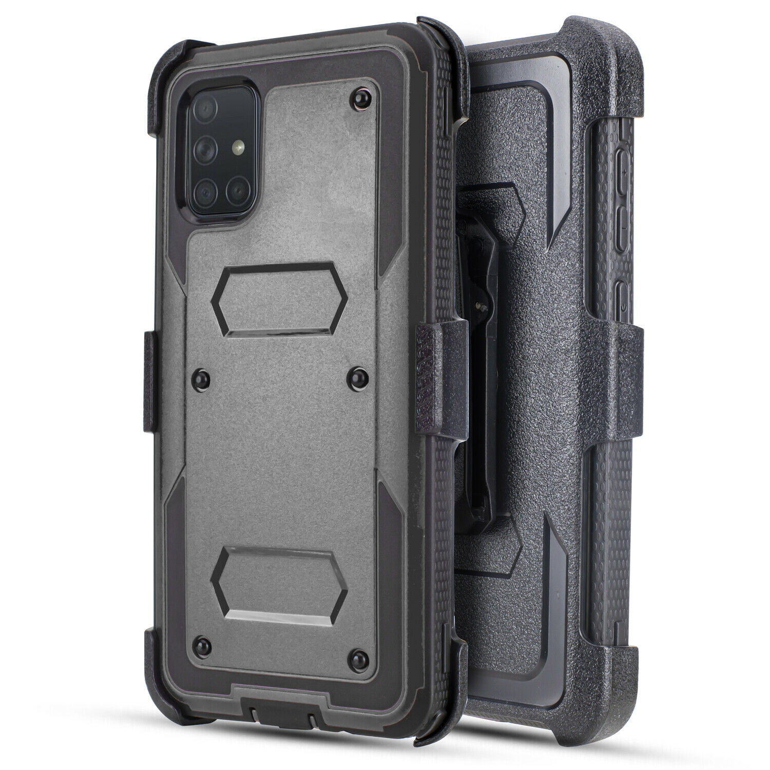 for Samsung Galaxy A71 Case Phone Case Dual Layer Full-Body Rugged Clear Back Case Drop
