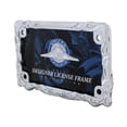 thumbnail image 3 of United Pacific Flame Motorcycle License Plate Frame - Chrome 50128, 3 of 4