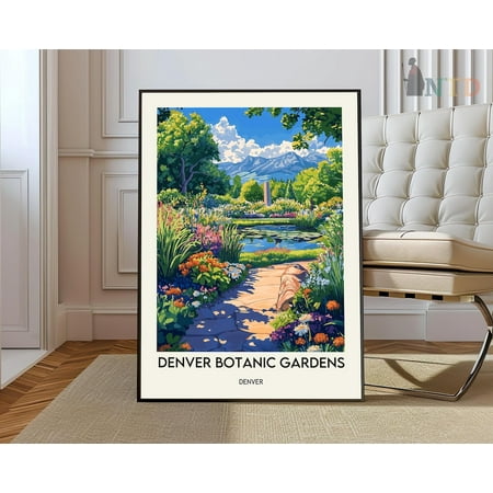 Denver Botanic Gardens Poster, Denver Botanic Gardens Print, Denver Botanic Gardensthe Denver Botanic Gardens Decor Wall Art, Modern Wall Decor, 8x12 UNFRAMED