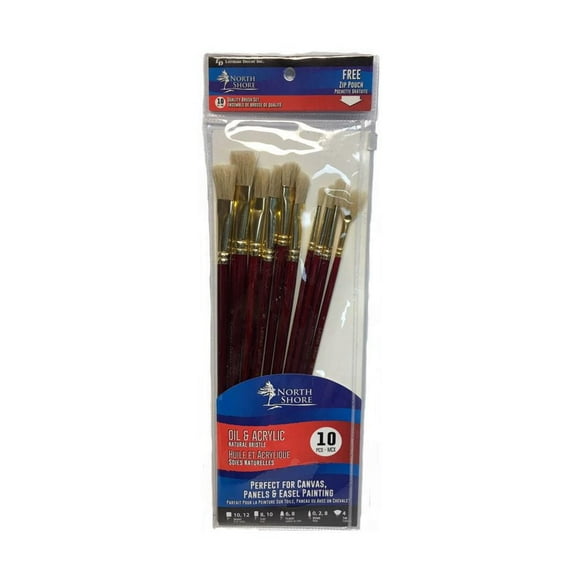 Ensemble de pinceau de 10 pièces Ensemble de pinceau